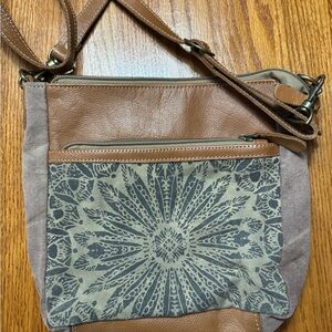 Myra Bag Brown and Gray Crossbody